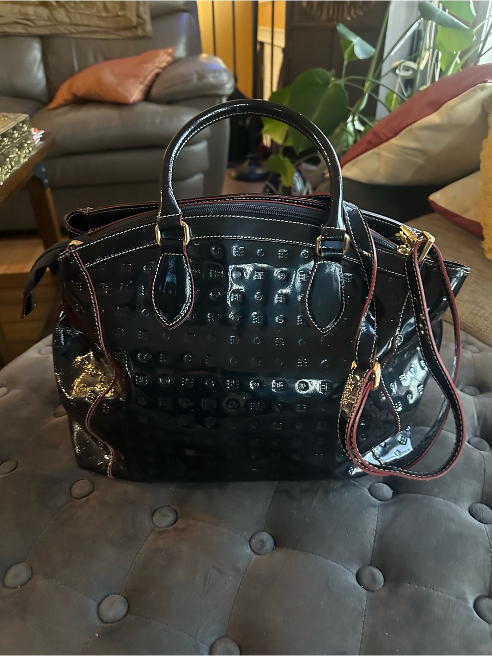 Patterned Large Classic Tote made by Arcadia